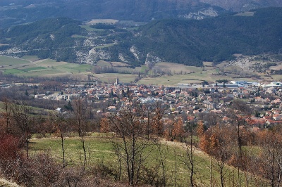 Le bourg depuis l'adret