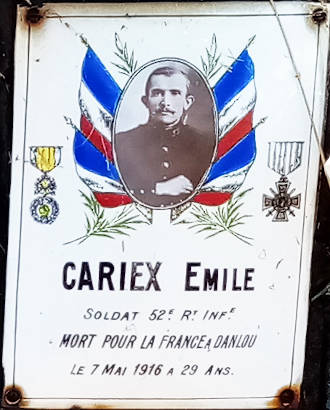 Émile Caseix, mort en 1916 
