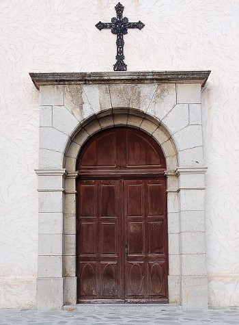La porte de l'église