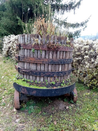 On y pressait le vin