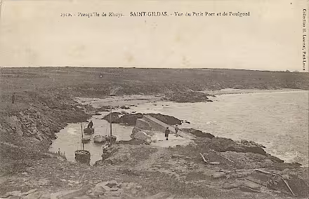 Début XX°: Le petit port de Saint Gildas